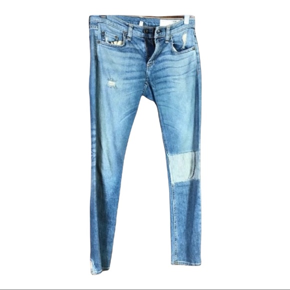 RAG & BONE TOMBOY DISTRESSED JEANS NEW WITHOUT TAGS W24 - Picture 6 of 7